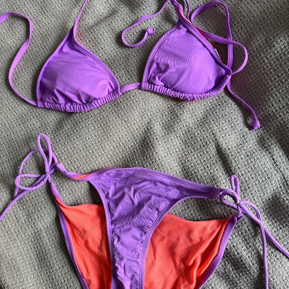 Athleta Swim 3-piece bikini set sz M String Bikini Ser sz M